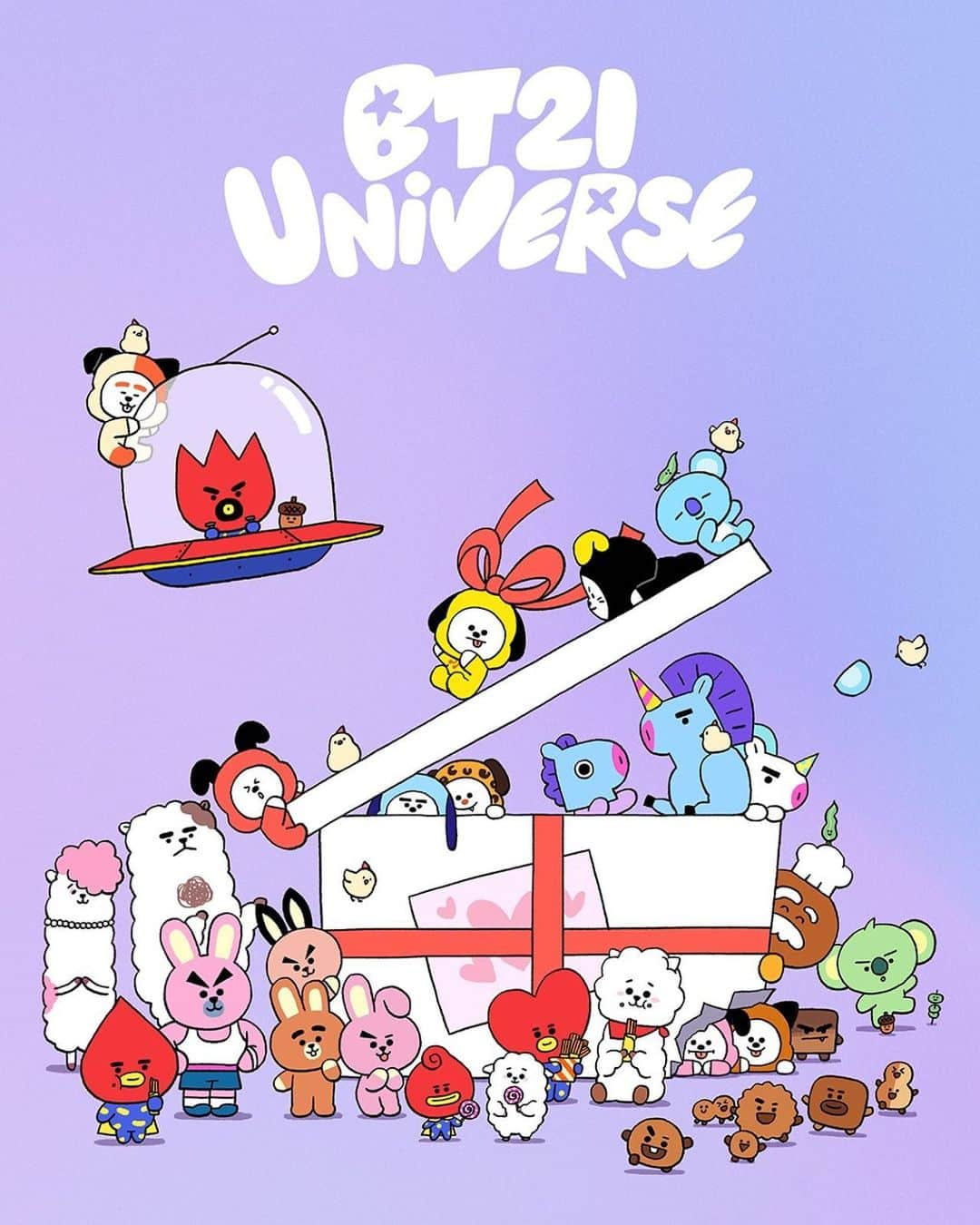 BT21 Stars of tomorrow, UNIVERSTAR!のインスタグラム