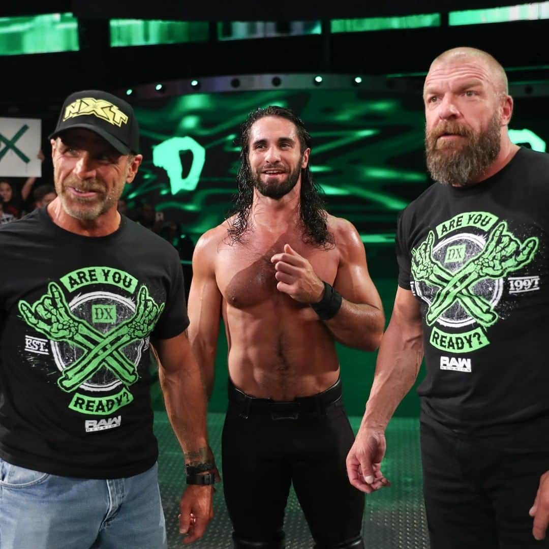 WWEさんのインスタグラム写真 - (WWEInstagram)「We were not ready. #RawReunion #ShawnMichaels @wwerollins @tripleh」7月25日 4時00分 - wwe