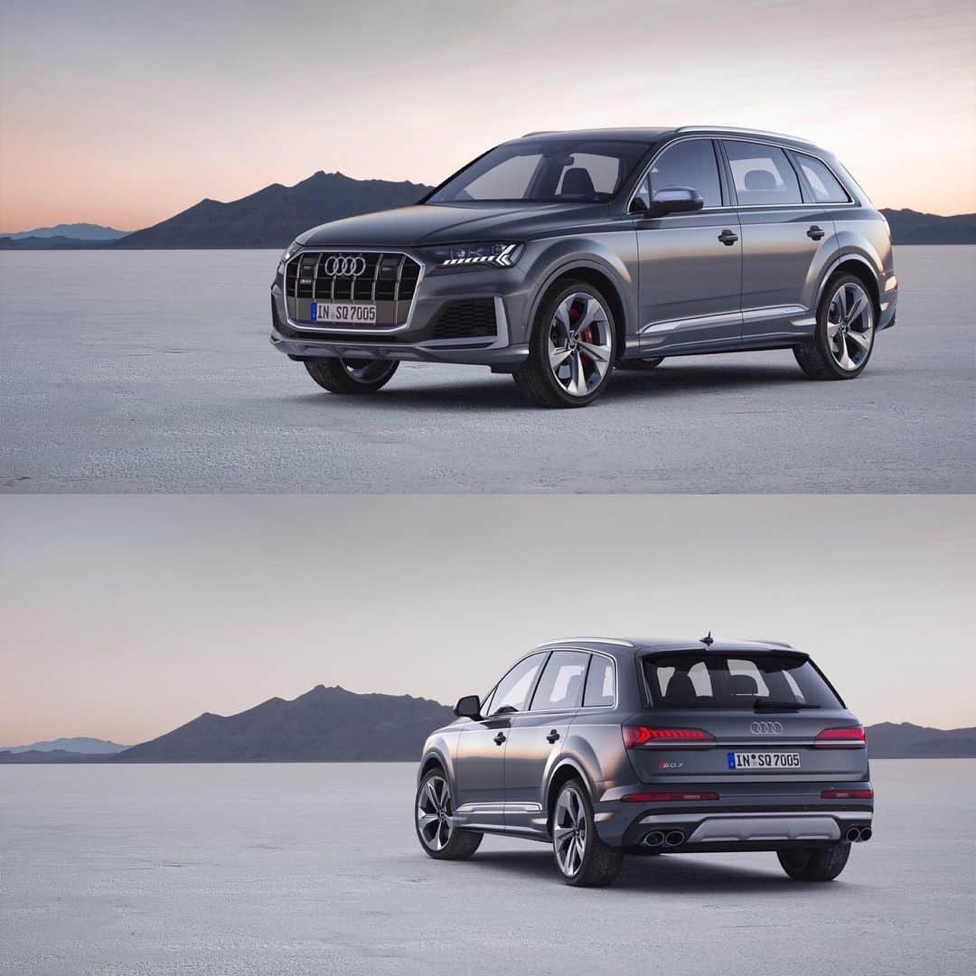 Amazing Carsさんのインスタグラム写真 - (Amazing CarsInstagram)「The all new Audi SQ7 is here! With a 4.0L Bi-turbo V8 producing 435HP! This or a Jeep Trailhawk?🤔 Photo via: @audi  Second page: @M85Media  Other page: @StancedAutohaus  #Audi #SQ7 #Q7 #AmazingCars247」7月24日 20時42分 - amazingcars247