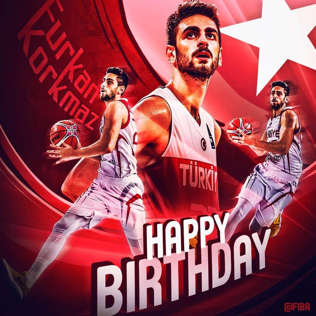 FIBAさんのインスタグラム写真 - (FIBAInstagram)「🎉 #HappyBirthday to 🇹🇷@TBF’s guard @FurkanKorkmaz! 👌」7月24日 21時26分 - fiba