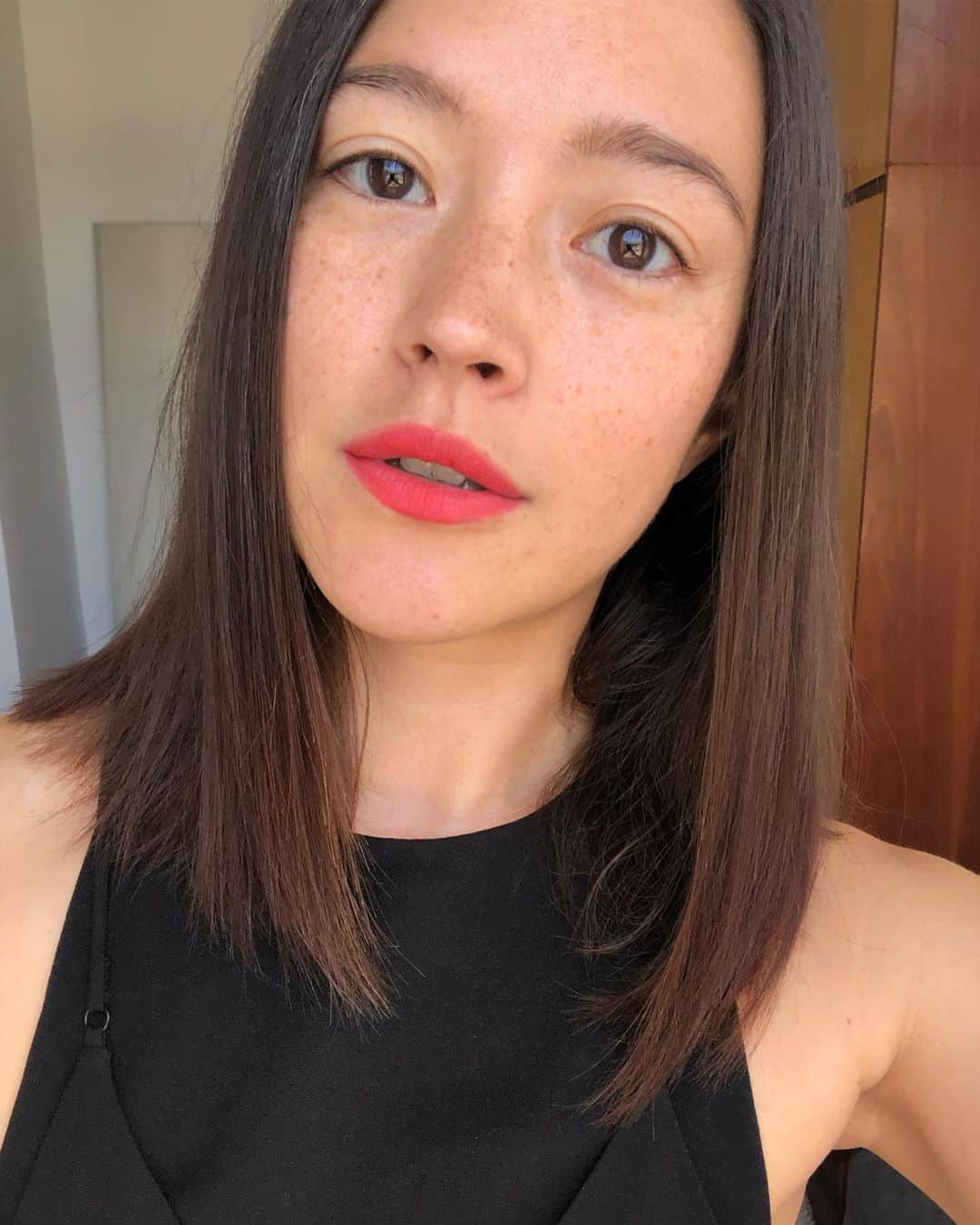 松島エミのインスタグラム：「Rihannaのリップ色可愛い💋 #fentybeauty」