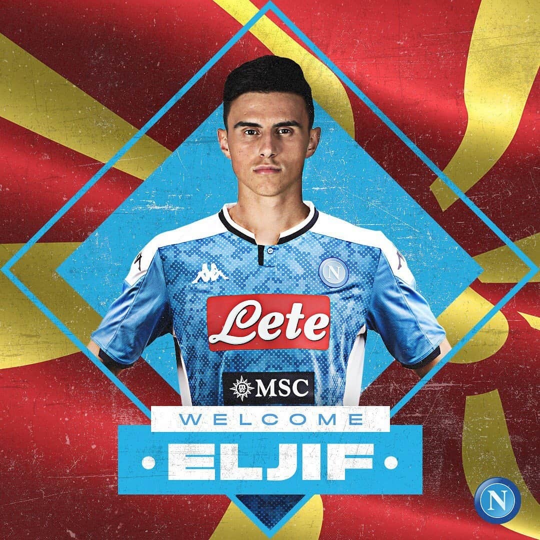 SSCナポリさんのインスタグラム写真 - (SSCナポリInstagram)「Welcome @elifelmas24! 🇲🇰 💙 #ForzaNapoliSempre #weareallbrothers #onecityoneclubonepassion」7月24日 21時50分 - officialsscnapoli