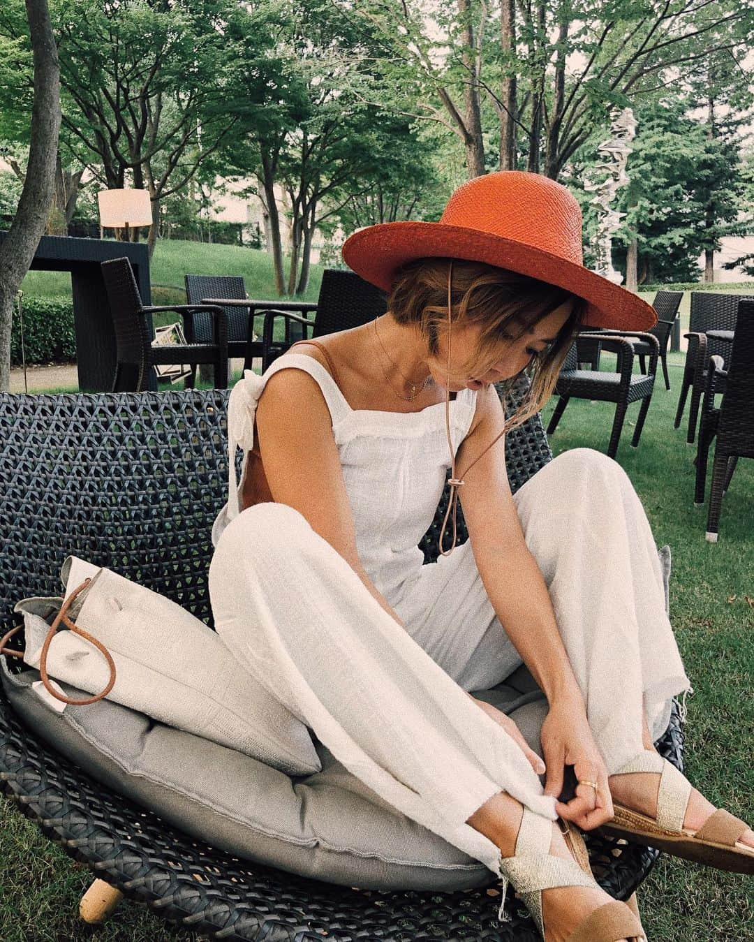 Lisa Halimさんのインスタグラム写真 - (Lisa HalimInstagram)「やっと夏らしく🌿🧡」7月24日 23時05分 - lisahalim