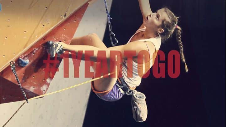 シャーロット・デュリフのインスタグラム：「Wow #1yeartogo before the @tokyo2020 @Olympics 🗻  That means 1 year before the adults @ifsclimbing athletes will be climbing at the Olympic Games for the first time! It's gonna be exciting 😀  Thank's @athlete365 for the video 🎬」