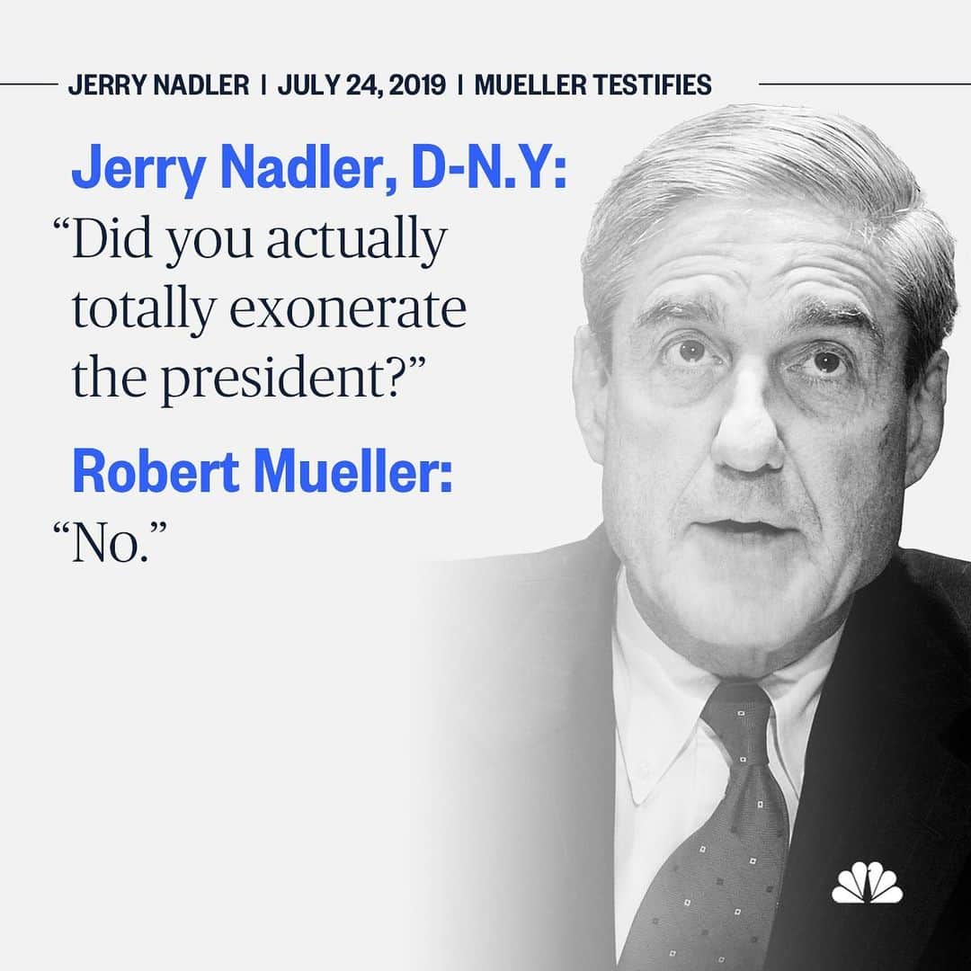 NBC Newsさんのインスタグラム写真 - (NBC NewsInstagram)「Live coverage of the #MuellerHearing at the link in our bio.」7月24日 23時10分 - nbcnews