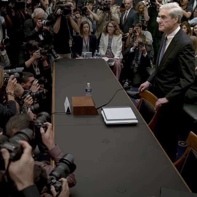 TIME Magazineさんのインスタグラム写真 - (TIME MagazineInstagram)「In testimony before the House Judiciary Committee in #Washington, D.C., on July 24, former Special Counsel Robert Mueller reiterated the findings of his report that his investigation into Russian interference in the 2016 presidential election did not exonerate President Donald Trump. "No," Mueller replied, after being asked by Rep. Jerrold Nadler, the committee's chairman, about whether the investigation “totally” exonerated the President—something #Trump has repeatedly claimed. Mueller’s testimony isn’t expected to deliver bombshells. But, at the link in bio, read why it still matters. Photograph by @gdemczuk for TIME」7月24日 23時42分 - time