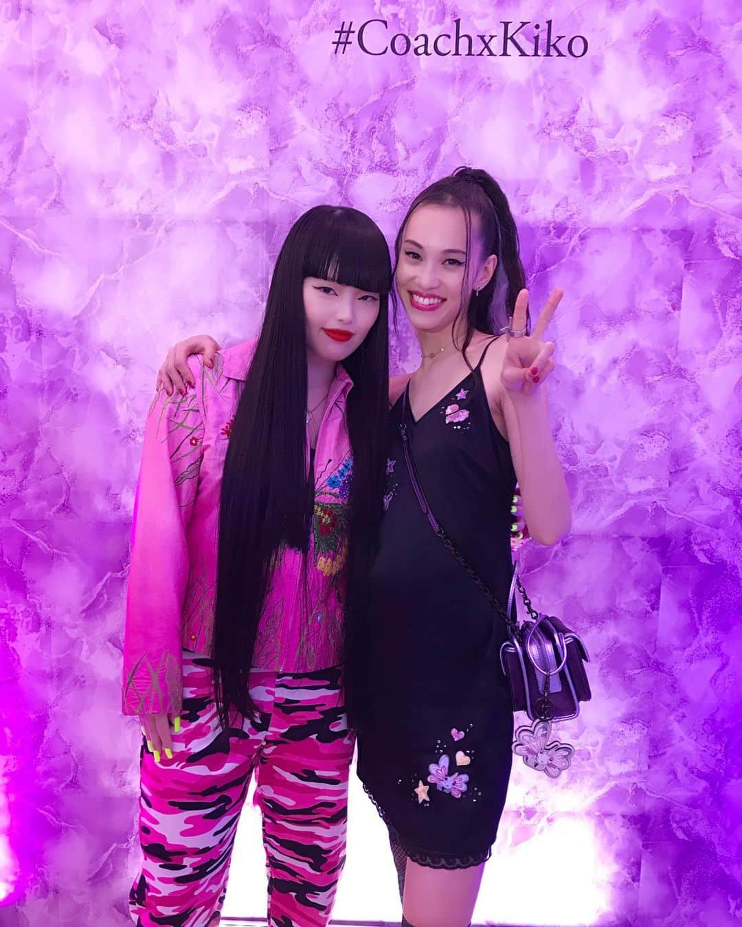 森山穂乃香さんのインスタグラム写真 - (森山穂乃香Instagram)「Capsule collection Launch Party🎉 @i_am_kiko @coach 🦋💖💜#coachxkiko Super Kawaii🦋✨✨✨凄く好きな世界観です🦋🥰💜💖」7月24日 23時59分 - honokamoriyama_official