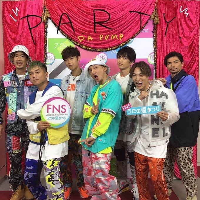 TOMO さんのインスタグラム写真 - (TOMO Instagram)「FNSうたの夏まつりありがとうございました！  みんなバイーンした？  #dapump #バイーン #レインボージャンプ #ゾンビウォーク #fns #fnsうたの夏まつり」7月25日 0時25分 - dp_tomo0561