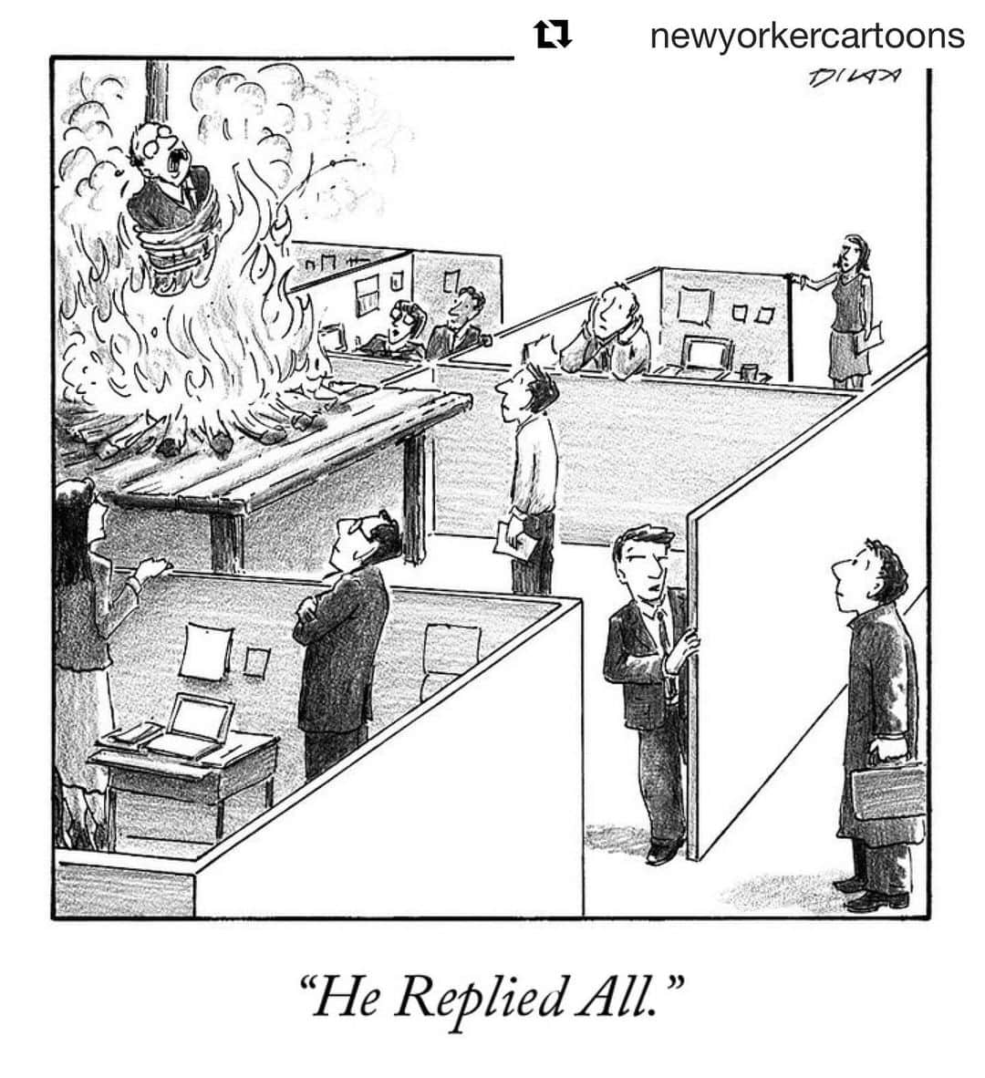 クラーク・グレッグのインスタグラム：「#Repost @newyorkercartoons  A cartoon by @blisscartoons, from 2015. #TNYcartoons」