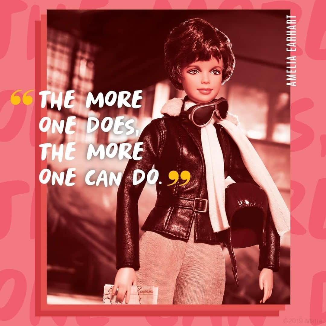 バービーさんのインスタグラム写真 - (バービーInstagram)「Happy Birthday to Amelia Earhart, whose story continues to inspire all girls to let their dreams soar to great heights. ✈ ✈ ✈ #MoreRoleModels #Barbie」7月25日 1時00分 - barbie