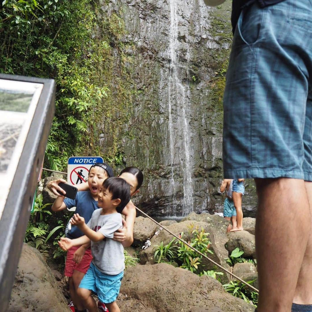 亀恭子さんのインスタグラム写真 - (亀恭子Instagram)「trekking @manoafalls . . . 近場で程よい運動^ ^ 少しお兄ちゃんのお友達と、 終始それはそれはまー楽しそうに ジャレてました❤︎ . . すっかりマブダチになった2人は男の子ならではに おしり とか、う◯ち とか、 その手の単語でえらい盛り上がってた… . . #hawaii #vacation #summervacation #relax #manoafalls #trekking @midoriohara thank u❤︎」7月25日 1時33分 - kame_kyo