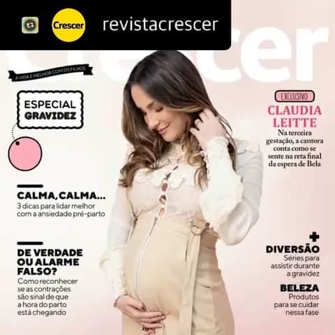 Claudia Leitteのインスタグラム：「@revistacrescer Tudo lindo! Obrigada!!! 🥰🥰🥰🥰」
