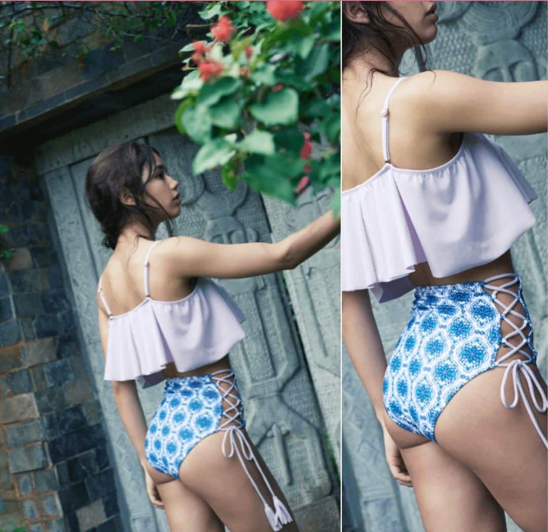 MURASAKI BEACH WOMENのインスタグラム：「murasakisports bikini collection 👙  太陽が眩しい🌞🏖今日はビキニ👙を着てどこへ行こう✨ RETRO MOOD  dieu diable 96864 ¥14.500+tax  #MURASAKISPORTBEACHWEAR #MURASAKISPORTSBIKINICOLLECTION  #murasakibeachwomen #murasakibeachactive #bikini #bikinibabe #bikinigirl #murasakishonanopen #murasakisports」