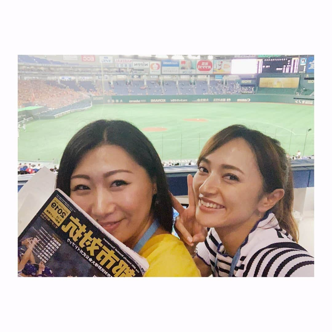 杜野まこさんのインスタグラム写真 - (杜野まこInstagram)「#都市対抗野球 #90回記念大会 #大人の甲子園 #夏のビッグイベント #東京ドーム #野球 #トヨタ自動車 #日立製作所 #準決勝 #始球式 #元ソフトバンクホークス #攝津正 さん #山本祐香 ちゃんと今年も #取材 これてよかった❤️ 会場にいる全ての方が 持ち場持ち場で #全力プレー #一球入魂  #応援のキレ #熱量 #食らいつく姿 #美しい #最後は自力 #気持ちの強さ」7月25日 11時57分 - makomorino