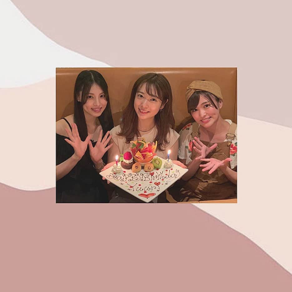 斉藤優里さんのインスタグラム写真 - (斉藤優里Instagram)「かりんちゃんと伊織と一緒🤤💓﻿ また誕生日プレート用意して﻿ もらいました！！！﻿ 本当にありがとう（笑）﻿ ﻿ かりんちゃんには2回も﻿ お祝いしてもらってるね♡（笑）﻿ ﻿ 久しぶりに会った、伊織は﻿ やっぱり綺麗だったよ🥺﻿ ﻿ ﻿ ﻿ #斉藤優里 #ゆったん﻿ #たんたんたんゆったんたん( •ㅈ• )﻿ #伊藤かりん #相楽伊織」7月25日 22時28分 - yuuri_3ito