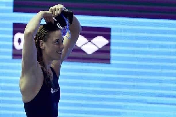 フェムケ・ヘームスケルクのインスタグラム：「What a night!! Fastest time since 2015 and into the final for tomorrow 💪🤩. All the love for this sport and ofcourse to my rock @guido_frackers ❤️❤️❤️ . . . #Gwangju2019 #Final #TeamNL 📸 : @simonecastrovillari」