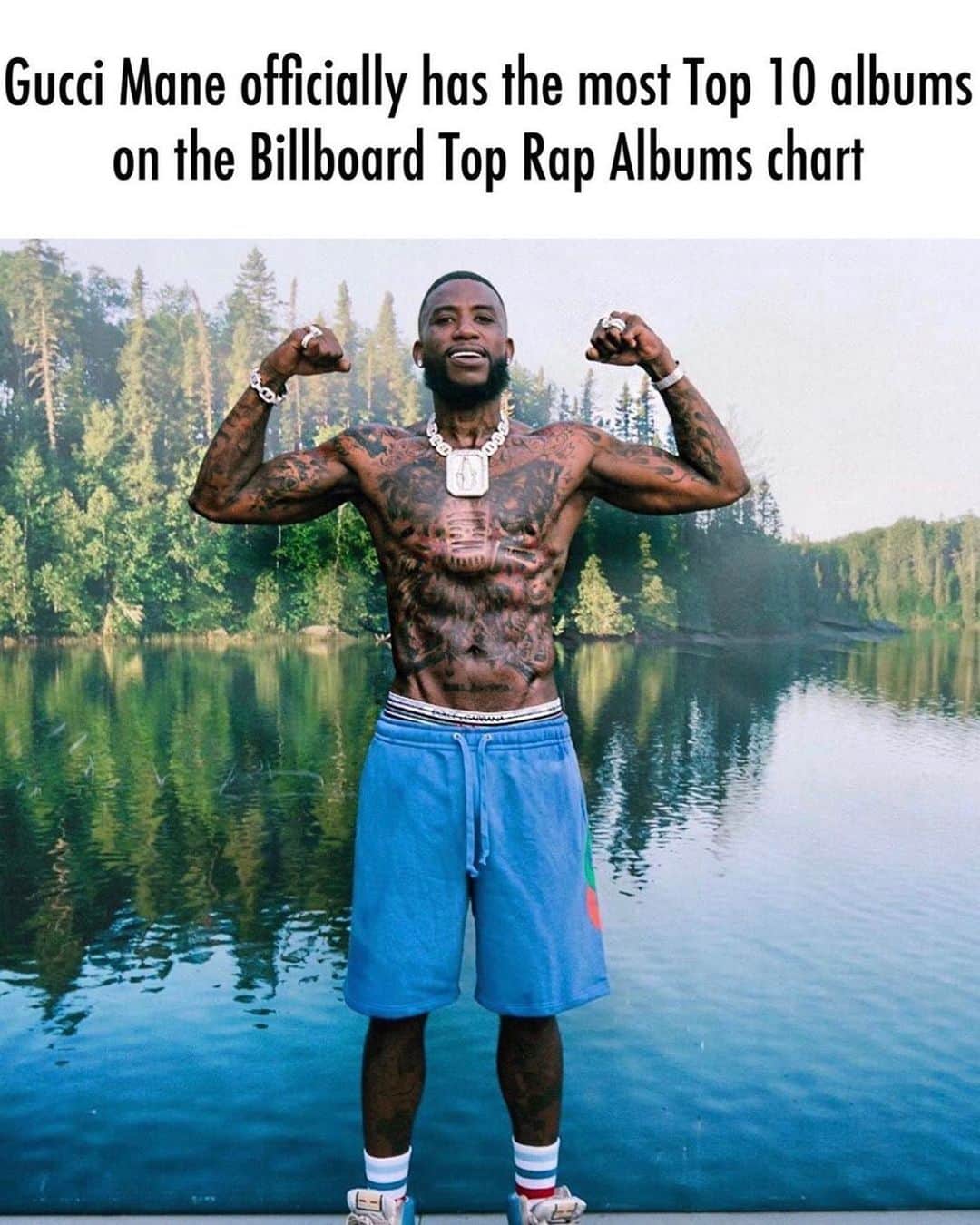 グッチ・メインのインスタグラム：「TrapGod baby I can buy my own luck💰💪🏿」