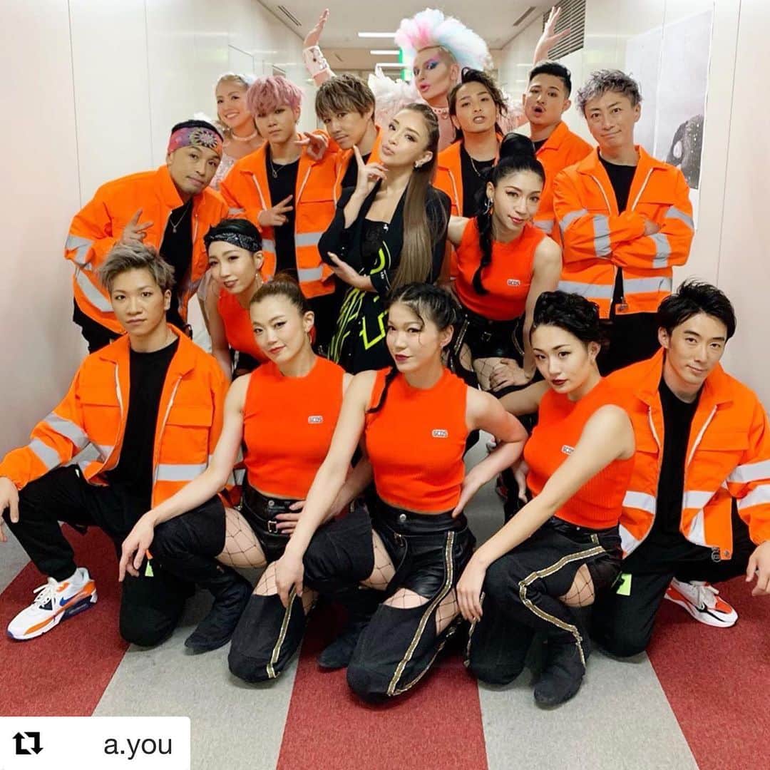 濱本和真のインスタグラム：「楽しかった🐻🌴 #Repost @a.you with @get_repost ・・・ 🍉🍉🍉🍉🍉﻿ ーーーーーーーー﻿ ﻿ FNSうたの夏まつり、観て下さった皆様、たくさんのFNSスタッフの皆様、メンバーの皆、本当にありがとうございました🙏✨✨✨﻿ ﻿ そして！TAのみんな凄かった〜素敵な夏の思い出になってたらいいなぁ☺️﻿ ﻿ #ayufns2019﻿ ﻿ ーーーーーーー﻿ 🍉🍉🍉🍉🍉」