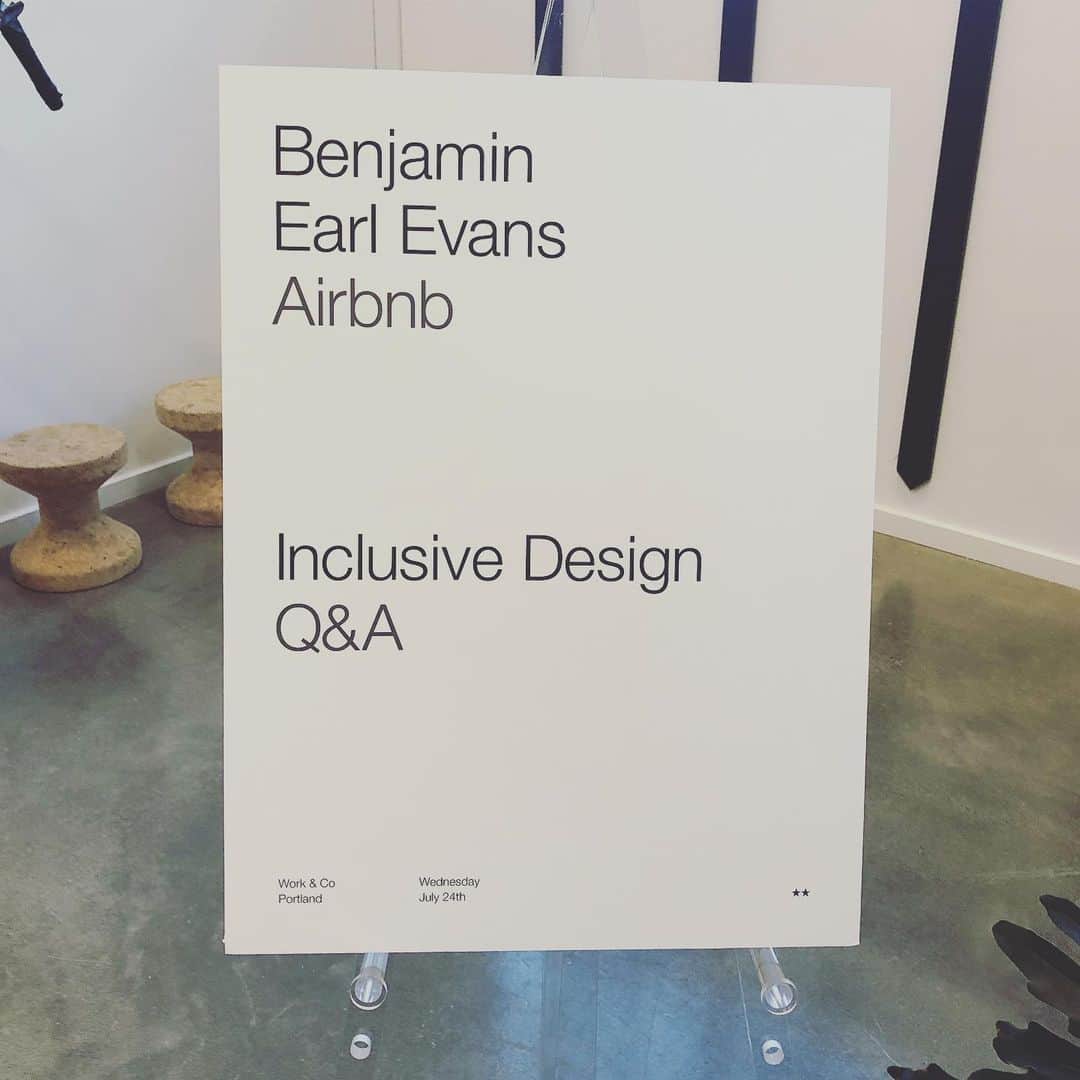 Jason G. Sturgillさんのインスタグラム写真 - (Jason G. SturgillInstagram)「Thanks to @workandco Portland for hosting @benjaminevans from @airbnb for a great discussion on inclusivity. It was great to hear him talk about the bias that all of us have and how it shapes our behavior. We all live in our bubbles of people who are mirrors of ourselves. I’ve thought about this a lot lately how everyone is trying so hard to tell the “other side” that they are wrong and that by doing so is making them double down on what they believe. Maybe if we spent more time with the “other” it would be easier to have empathy for each other. Thoughts?」7月25日 15時13分 - jgspdx