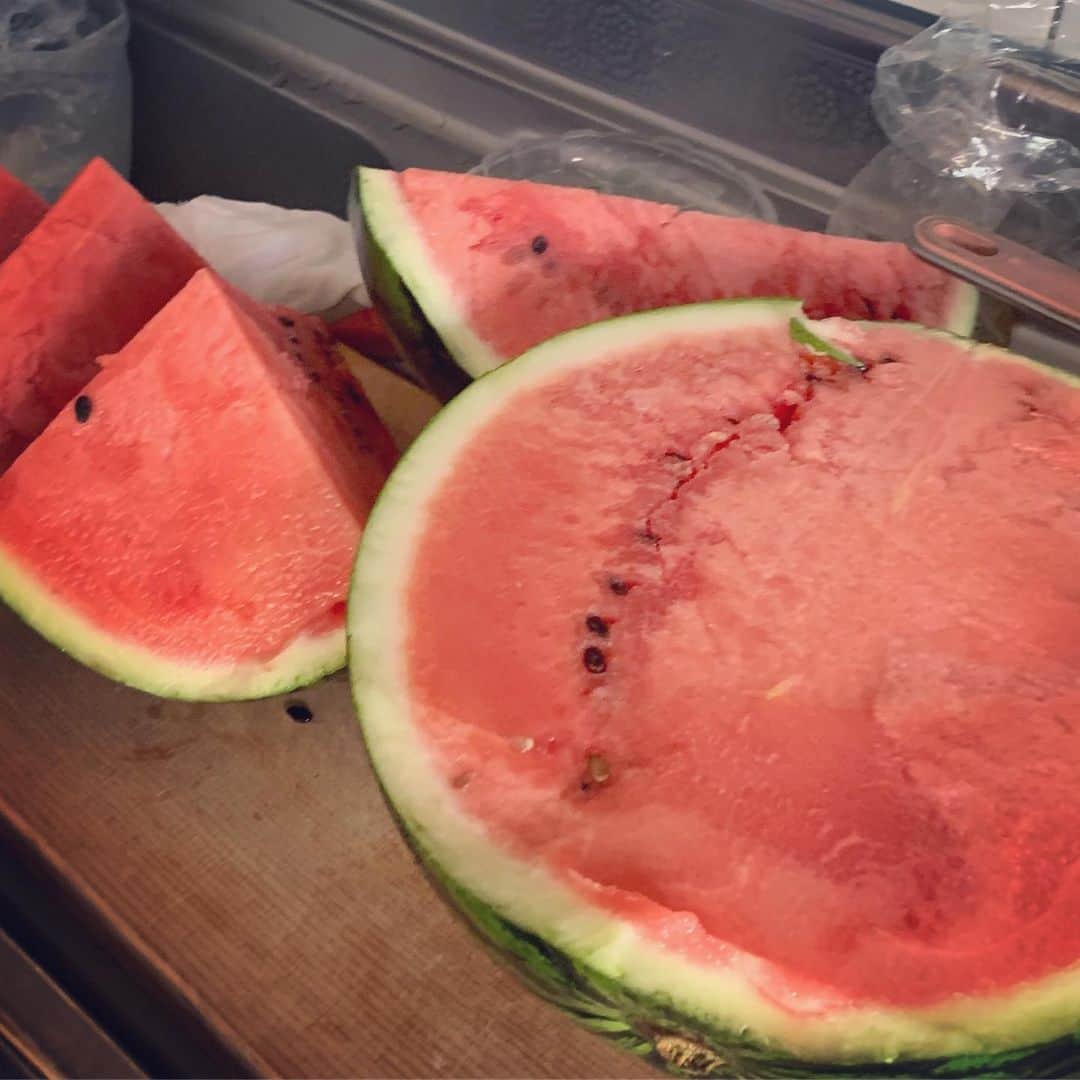 巴田みず希さんのインスタグラム写真 - (巴田みず希Instagram)「スイカ🍉 ・ 小晴くんは、実はあまり好きではないスイカ。 ・ 娘は、そこそこ好き。 ・ 旦那さんは、食べない🍉 ・ 私は、一人で食べきれないほど大きなスイカを頂いたので、旦那さんの実家に、高速飛ばして笑、娘と小晴くん連れて遊びにいって、そこでみんなで割ってワイワイ食べたよ♡ ・ スイカは、大勢で食べるのが一番だね✨ ・ 三浦のスイカ。 本当に美味しい〜😍❣️ ・ ・ ・ #すいか #スイカと赤ちゃん #スイカと犬 #夏 #スイカは野菜 #Watermelon #summer #photooftheday #スムチー #チワワ #chihuahualove #smoothcoatchihuahua #赤ちゃんと犬 #baby #babyanddog #赤ちゃんとチワワ #chihuahua #育児 #新米ママと繋がりたい #女の子ママ #11ヶ月 #11months #chihuahuaandbaby」7月25日 16時02分 - mizukitomoda