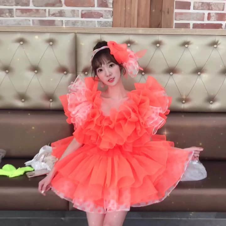 ミンヒ のインスタグラム：「오렌지걸🍊✨」