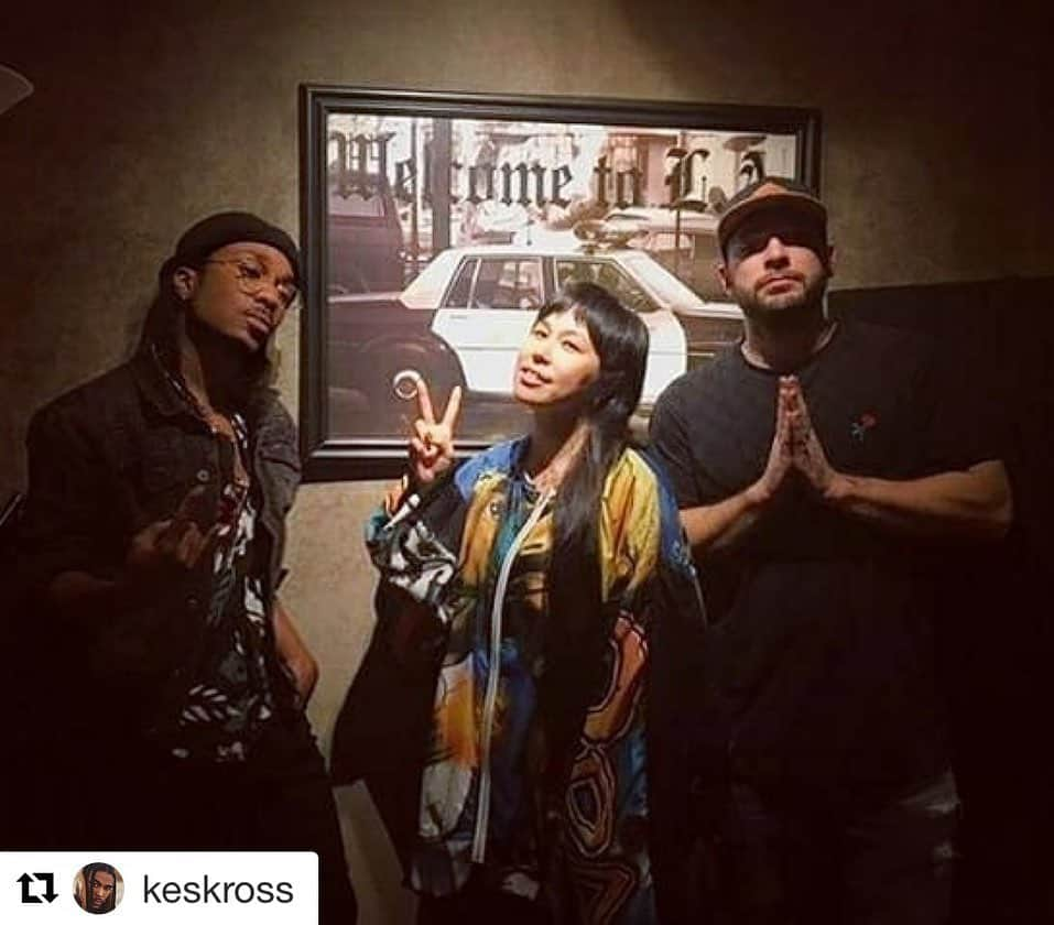 AIさんのインスタグラム写真 - (AIInstagram)「Incredible session with super talented @keskross @206derek 🇺🇸✍️🇯🇵 久々にLAで色んな才能ある素晴らしい人たちと曲作りしてますが、ヤバすぎる曲達が出来そうです🔥🔥🔥 #real #rnb」7月25日 17時13分 - officialai