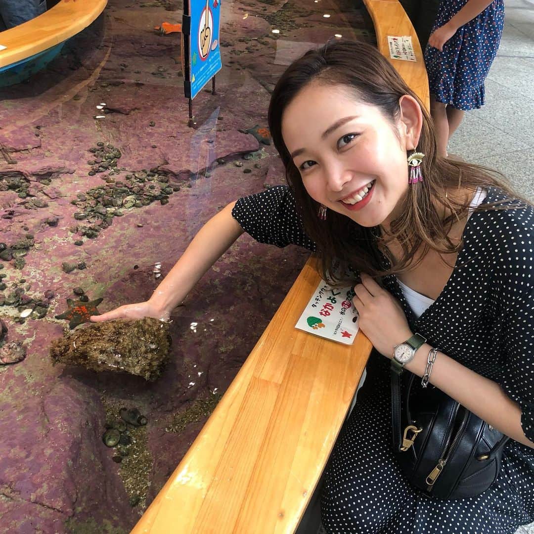 中上真亜子さんのインスタグラム写真 - (中上真亜子Instagram)「今日の今日感テレビは泉谷しげるさんがいらしたよ🔥ロックな方でかっこよかった🎸私も今年は阿蘇ロック行きたいなあ⛰#私1人どこ見てんの .  泉谷さんは昨日セレモニアルピッチを投げられたんだけど、ちょうどヤフオクドームでロケしてたんだ⚾️そして午前中は長崎に行ってて、空き時間に1人で真珠採りしたりタッチプールで遊んでたよ、楽しかった🔥 #最後の写真で私が持ってる生き物なに #飼いたい」7月25日 17時26分 - maako_nakagami