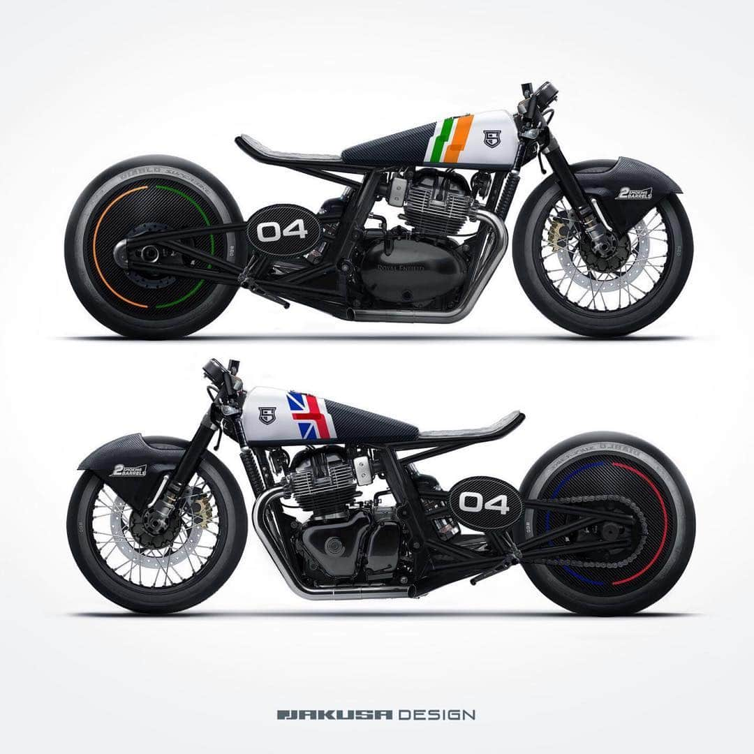 epidemic_motorsさんのインスタグラム写真 - (epidemic_motorsInstagram)「Sinroja Motorcycles “Two Smoking Barrels” I collaborated with @sinrojamotorcycles to make design and graphic for @royalenfield Continental GT 650. The bike take part in @sultansofsprint  Factory Class. Via @jakusadesign #thejakusa #sinrojamotorcycles #custommotorcycles #custommotorcycle #royalenfiled #continentalgt #caferacer #dragrace #sultanofsprint #bikeexif」7月25日 18時02分 - epidemic_motors