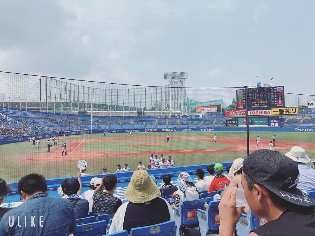 中村愛さんのインスタグラム写真 - (中村愛Instagram)「⚾️♡ ・ ・ ・ 行けたー‼️暑過ぎて1試合の半分も見れてないけど、行けたー‼️‼️ 雰囲気楽しめただけでもヨシとする🌟 #高校野球 #神宮球場  #関東一高 #日本大学豊山高等学校  #野球」7月25日 18時19分 - nakamuramura_ai