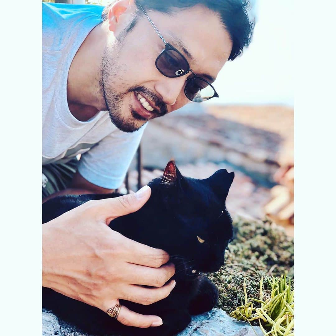 内田朝陽さんのインスタグラム写真 - (内田朝陽Instagram)「ボンジュール！ 黒猫にゃん  #eze #france #europe #エズ村 #フランス #ptolemy48 #irielion」7月25日 18時54分 - asahi_uchida