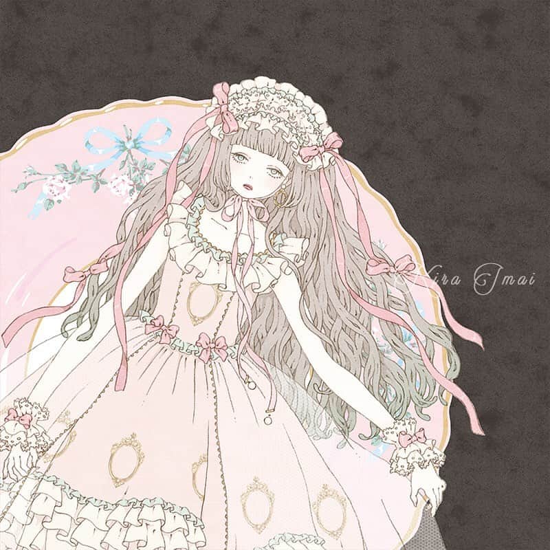 今井キラのインスタグラム：「四方あゆみさんのzine ‎#05 RinRin Doll 『ひと匙姫』はヴィレッジヴァンガード渋谷店やオンラインショップ（@village_vanguard）、写真展「ANOTHER STORY」8/3(土)〜8/7(水) at  URD EVENT SPACEでお買い求め頂けます。﻿ ﻿ 私も一枚描き下ろしイラストを収録していただいていますので見ていただけたら嬉しいです。﻿ このイラストは撮影後に並木さんのメイクのRinRinちゃんを思い出しながら描いてみました🥄﻿ ﻿ ‎⁦#ANOTHERSTORY⁩」