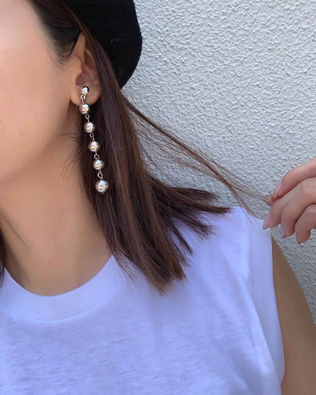 Nagiさんのインスタグラム写真 - (NagiInstagram)「. 最近よくつけてるearring ♡♡♡ @mili.hana . . . #earring#pierce#accessory#silver#イヤリング#アクセサリー#ピアス」7月25日 19時24分 - nagina001