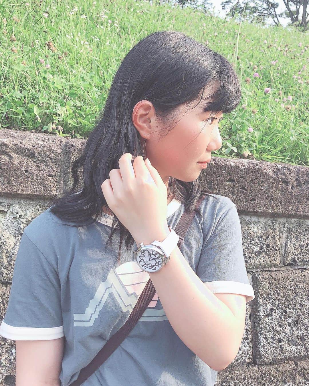 岩渕麗楽さんのインスタグラム写真 - (岩渕麗楽Instagram)「腕時計デビューしました🌟 めっちゃ可愛いのをありがとうございます😊🙏 大事に使います！  #osso #ossoitaly @osso_italy #腕時計」7月25日 19時35分 - leila_iwabuchi
