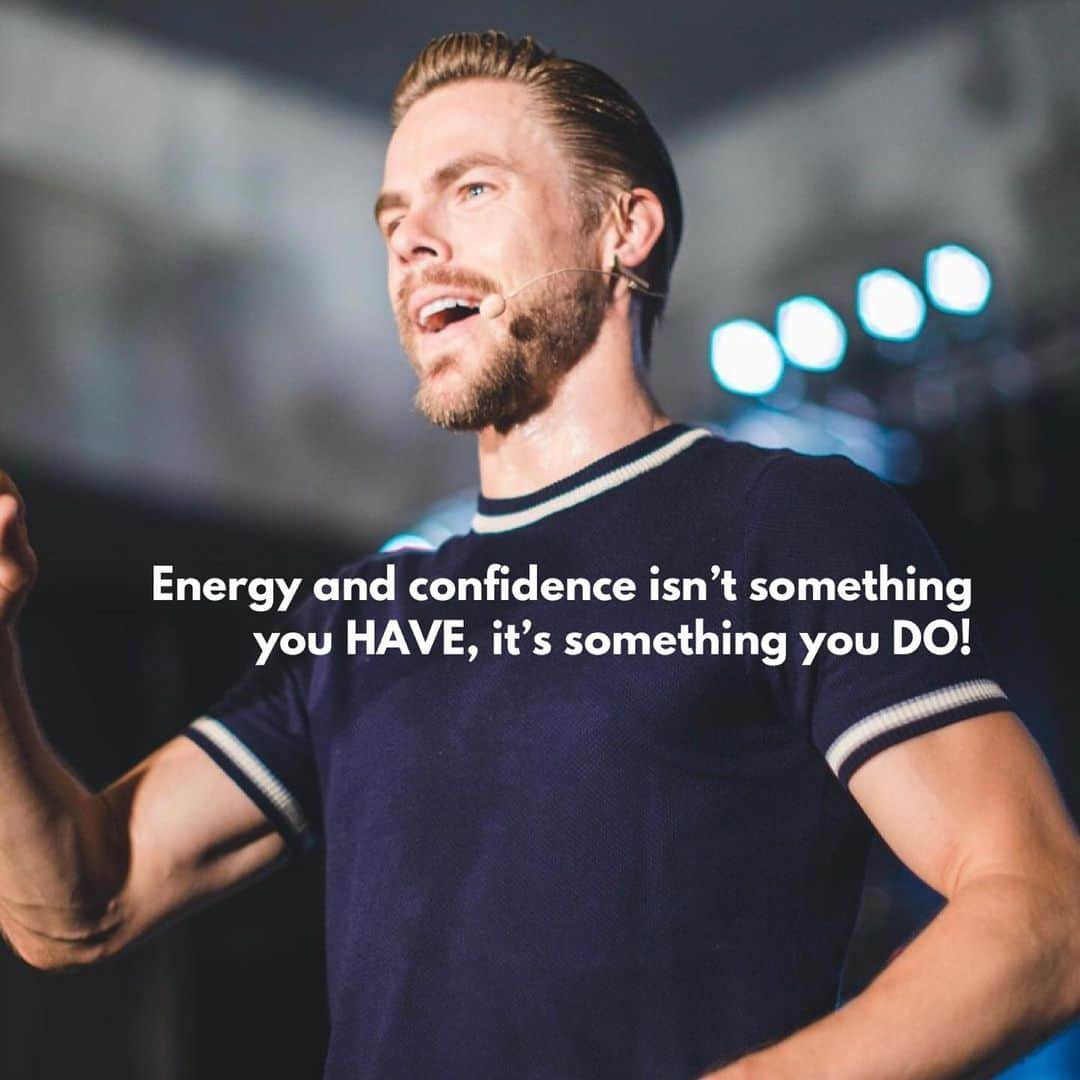 デレク・ハフさんのインスタグラム写真 - (デレク・ハフInstagram)「Energy and confidence isn’t something you HAVE, it’s something you DO! Create rituals that will unleash the energy and confidence that has always dwelled within. Take action. Do confidence! Do energy! ⚡️#confidence #energy」7月26日 0時03分 - derekhough