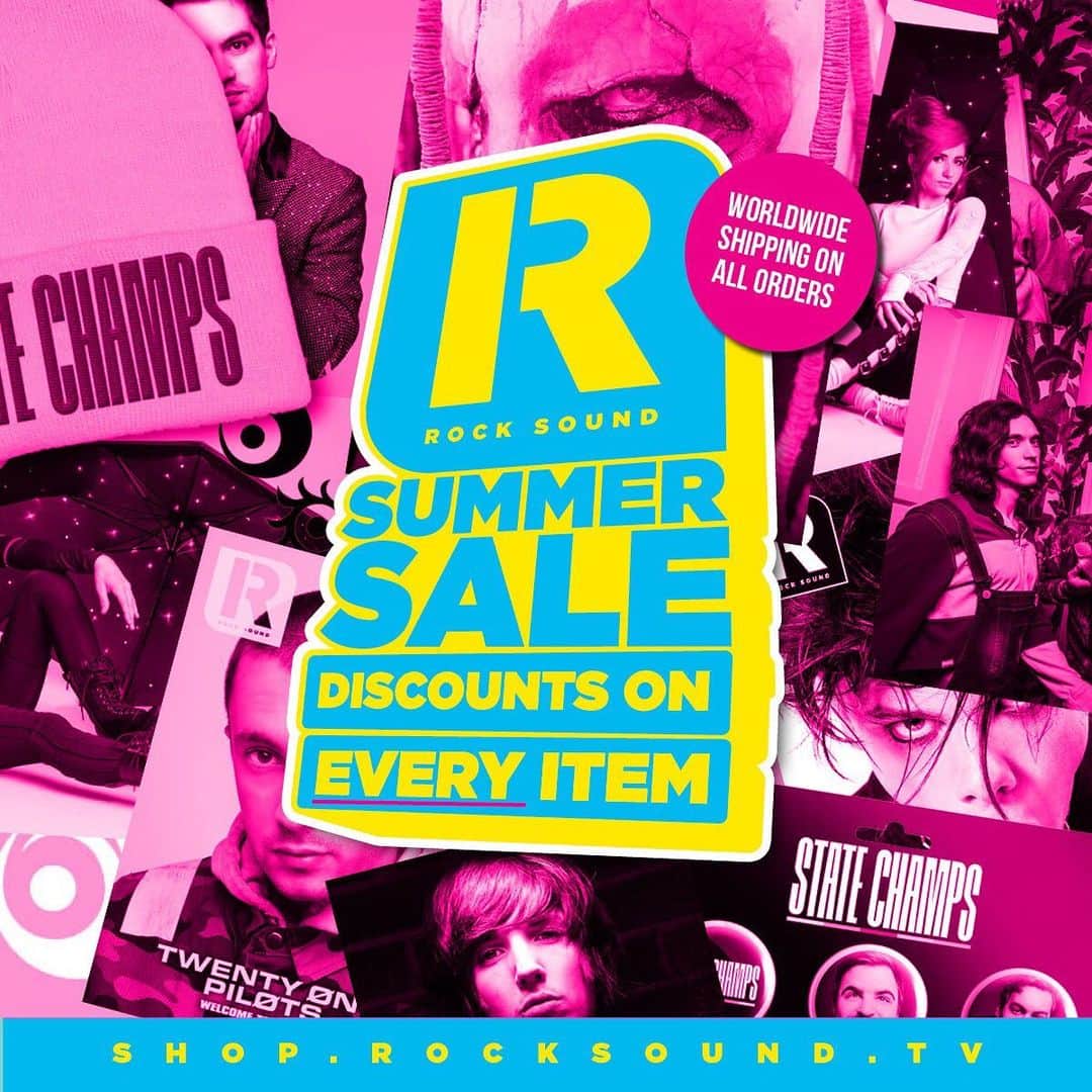 Rock Soundさんのインスタグラム写真 - (Rock SoundInstagram)「The Rock Sound summer sale is back! We’ve got up to 50% off everything in store, head to SHOP.ROCKSOUND.TV, link in bio 👌」7月26日 1時00分 - rocksound