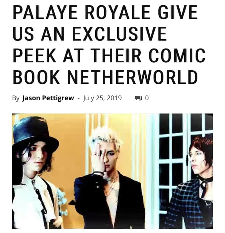 Alternative Pressさんのインスタグラム写真 - (Alternative PressInstagram)「EXCLUSIVE INTERVIEW: @palayeroyale's @emersonbarrett sat down with AP to give us an exclusive sneak peek at the band's upcoming comic book⁠ EXCLUSIVE LOOK AT LINK IN BIO⁠ .⁠ .⁠ .⁠ #palayeroyale #soldiersoftheroyalcouncil #soldiersoftheroyalecouncil #emersonbarrett #remingtonleith #sebastiandanzig #royalcouncil #royalecouncil #altpress #alternativepress」7月26日 1時02分 - altpress