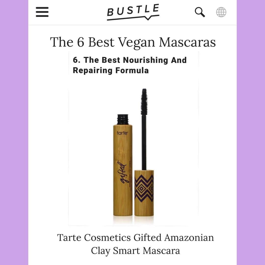 Tarte Cosmeticsさんのインスタグラム写真 - (Tarte CosmeticsInstagram)「A BIG thank you to @bustle for choosing our OG lights, camera, lashes™ 4-in-1 mascara as the best #VEGAN mascara!! #1 🌱 Tarte Cosmetics Lights Camera Lashes is, hands down, one of the best vegan mascaras on the market. With over 250 five-star reviews, fans can't seem to get enough of this product. #6 🌱 The beauty of Tarte Cosmetics Gifted mascara goes much deeper than its appearance after application. It not only adds length and volume to your lashes, but it also repairs, conditions, and promotes new growth. #crueltyfree #rethinknatural」7月26日 1時06分 - tartecosmetics