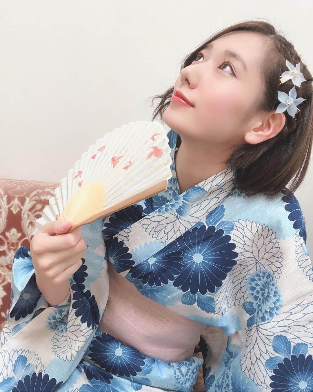 西村彩有里さんのインスタグラム写真 - (西村彩有里Instagram)「たーまやー！🎇 . . . . #はっぴっぴ #アイドル  #さゆりぃ #西村彩有里 #花火大会 #花火大会デート  #浴衣 #浴衣ヘア #彼女感 #ショート #ショートヘア #yukata #和服美人 #浴衣美人」7月26日 1時41分 - 24sayu