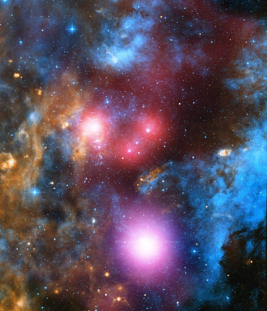 NASAさんのインスタグラム写真 - (NASAInstagram)「That star stuff you see here? That's what you're made of. You possess the elements ✨ ⁣ ⁣ This composite image from our Chandra X-ray Observatory, the Spitzer Space Telescope and the Isaac Newton Telescope shows high-energy X-rays emitted by young, massive stars in the star cluster Cygnus OB2. This week we're celebrating the 20th anniversary of Chandra's launch. Want to dive deeper? Link in bio.⁣ ⁣ Credits: NASA/CXC/SAO/J. Drake et al; Univ. of Hertfordshire/INT/IPHAS; NASA/JPL-Caltech/Spitzer⁣ ⁣ #stars #space #universe #nasa #chandraxray #spacephotos #astronomy #believeinyourself」7月26日 2時30分 - nasa