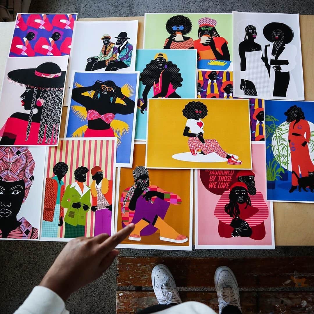Instagramさんのインスタグラム写真 - (InstagramInstagram)「“I started to draw people of color in my artwork because I wanted to show the diversity and the nuances within our society,” says French illustrator and animator Aurélia Durand (@4ur3lia), whose mother is from the Ivory Coast and father is from France.⁣ ⁣ “Growing up in a multicultural environment has made my vision of the world plural. I don’t see one kind of person, but many stories — and they are worthy to share. My goal as an artist engaged in the anti-racist movement is to draw joyful moments to spread good vibes.” #ShareBlackStories⁣ ⁣ Video and photos by @4ur3lia」7月26日 5時51分 - instagram