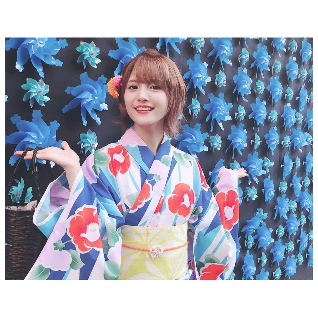 美沙玲奈のインスタグラム：「浴衣デートなんて良いですね🥰 #浴衣 #浅草」