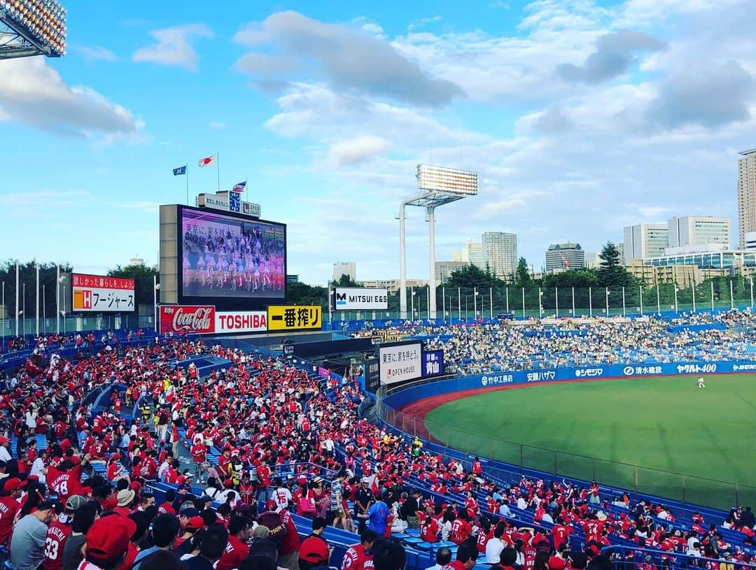 岡峰光舟さんのインスタグラム写真 - (岡峰光舟Instagram)「今年現地観戦0勝2敗男が神宮に現れましたよ。#広島東洋カープ」7月26日 18時02分 - kohshuokamine