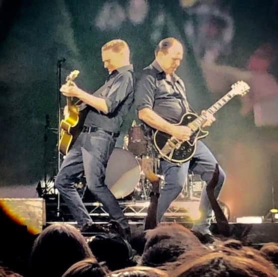 ブライアン・アダムスのインスタグラム：「Duelling guitars on “Ultimate Love” check it out on https://m.youtube.com/watch?v=WKXih-tFuAs #guitarists #rockinout #bryanadamsshinealight #ultimatelove #bryanadamsultimatelove」