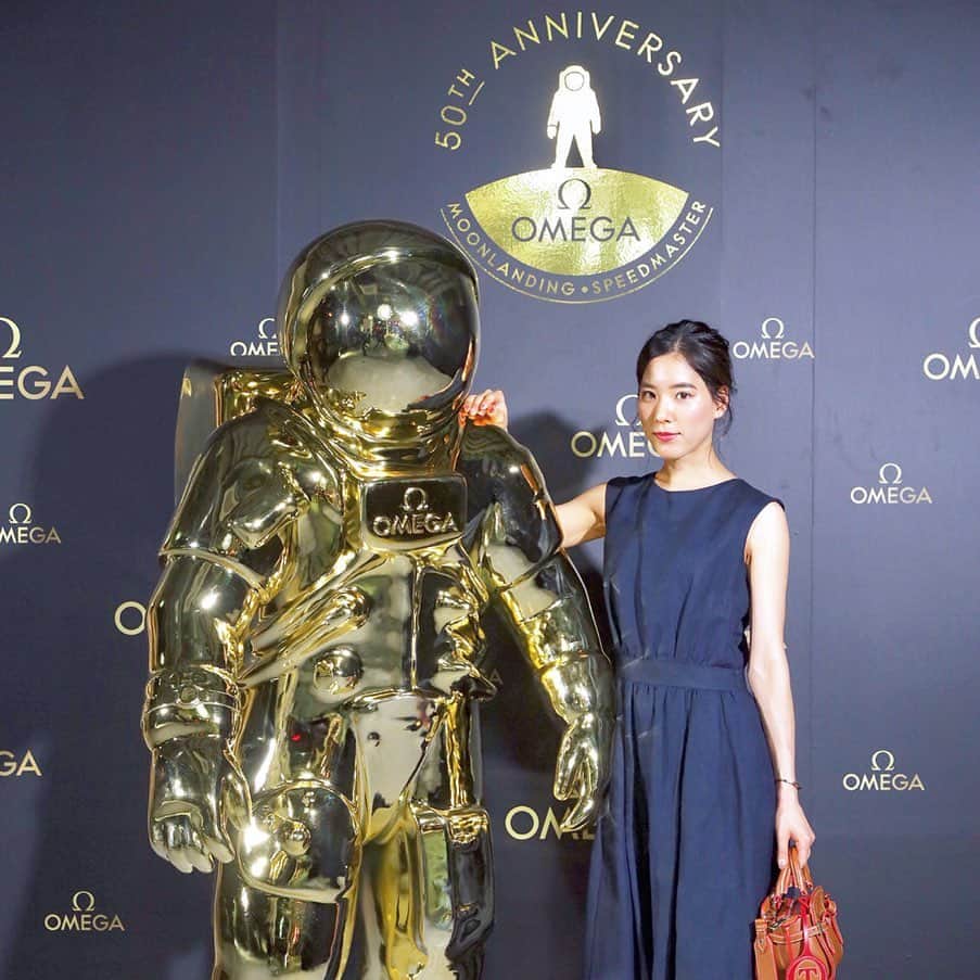 のインスタグラム：「オメガ 月面着陸50周年記念イベント GOLDEN MOMENTS⌚️ . #OMEGA #speedmaster」