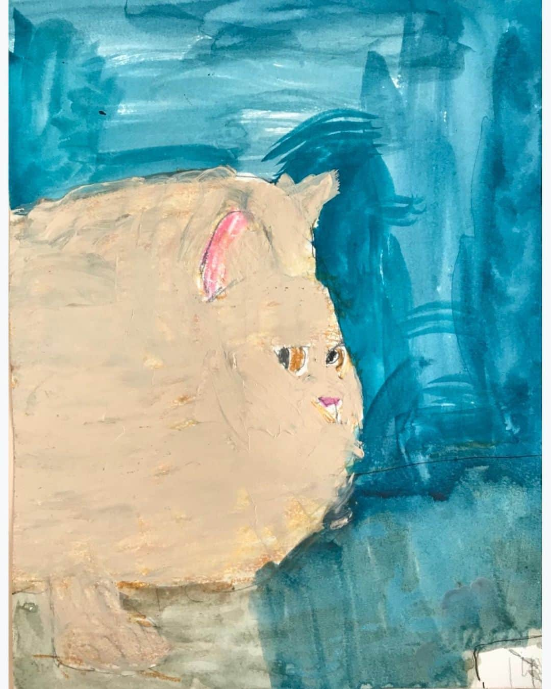 KAWSONEさんのインスタグラム写真 - (KAWSONEInstagram)「Current mood... not yet Caturday #Repost @tierradelsolgallery @paige.wery ・・・ Get ready for Terra Clendening’s one of a kind book on cats - wow! - upstairs at Tierra del Sol Gallery opening this Saturday July 27, 6-9. Everyone Welcome! #terraclendening @tierradelsolgallery @tierradelsolfdn #catlovers #😻 #bookmakers」7月27日 2時28分 - kaws