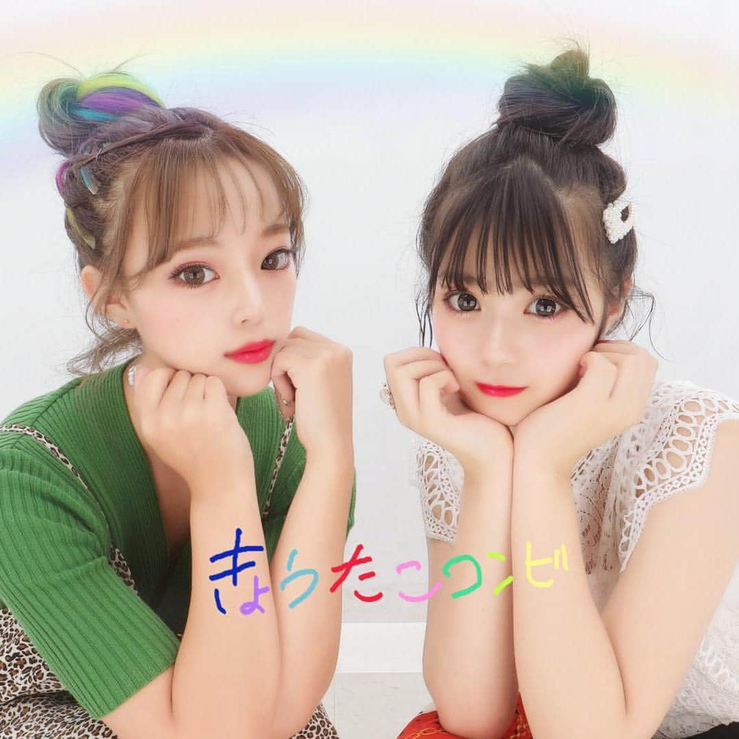 ゆなさんのインスタグラム写真 - (ゆなInstagram)「･ ･ この2人大好きなんだぁ❤ ちゅきちゅき❤  #たこみんきょう #あやみん #きょうきょう  #ゆなたこ #popteenカバーガール戦争 #popteen」7月26日 18時34分 - _yunachannel