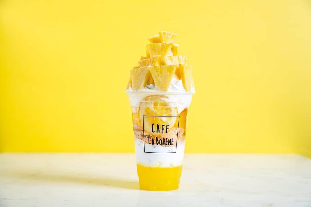 カフェ ラ・ボエムさんのインスタグラム写真 - (カフェ ラ・ボエムInstagram)「This summer at Cafe La Boheme, try our new limited-time only BonBon Parfait. Topped with refreshing pineapple and with tangy lemon, it(something about cooling down in the summer) . #parfait #bonbonparfait #summermenu #summerdessert #lemon #pineapple #パフェ #ボンボンパフェ #cafelaboheme #laboheme #カフェラボエム #ラボエム #カジュアルイタリアン #ピザ #パスタ #ワイン #デート #tokyo #japan #instafood #foodporn #foodie #cooking  #tasty #yummy #delicious #hungry #일본 #음식」7月26日 19時20分 - boheme_gd