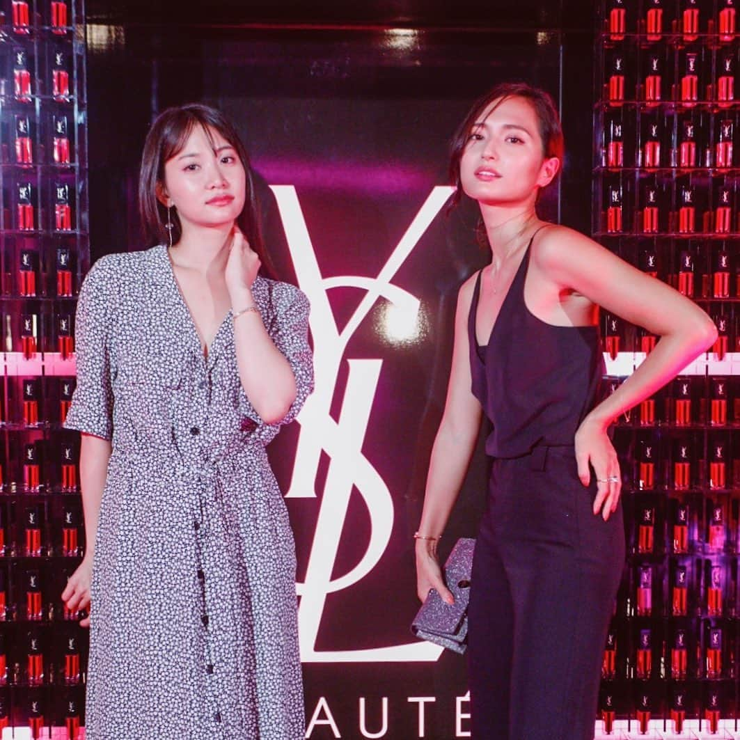 山賀琴子さんのインスタグラム写真 - (山賀琴子Instagram)「YSL beautyのパーティーへ✨ with @mariyagi_san  #YSLbeauty#WATERSTAIN」7月26日 19時29分 - kotokoyamaga