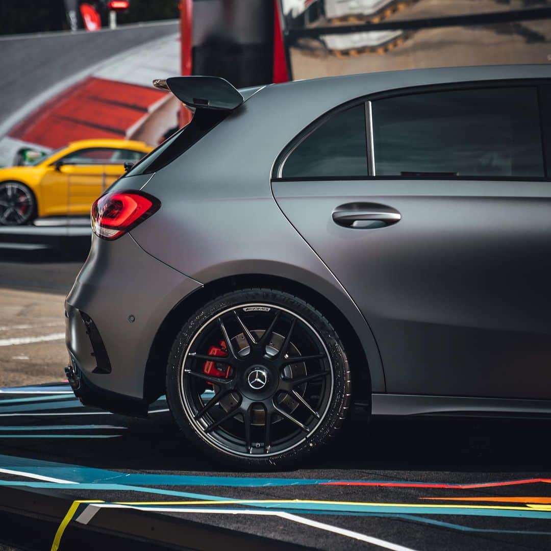 Mercedes AMGさんのインスタグラム写真 - (Mercedes AMGInstagram)「[Mercedes-AMG A 45 S 4MATIC+ | Fuel consumption combined: 8.4-8.3 l/100km | CO2 emissions combined: 192-189 g/km] _________  Our special guest at the @total24hoursofspa. The all-new Mercedes-AMG A 45 S 4MATIC+. Check it out! 👀 #MercedesAMG #AMG #A45S #4MATIC+ #Spa24H #BlancpainGT #DrivingPerformance」7月26日 20時46分 - mercedesamg