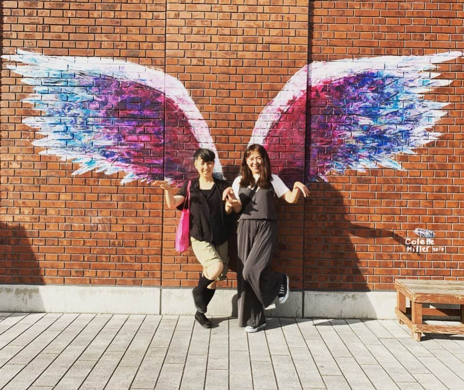 大森美希さんのインスタグラム写真 - (大森美希Instagram)「#angelwings #marineandwalk #yokohama #japan #holiday #vacances #angel #ootd #top #balenciaga #todaysoutfits #colettemiller #里帰り #横浜 #赤れんが #天使の羽 #エンジェル #夏休み #海外生活 #パリ生活 #今日のコーデ #トップ #バレンシアガ」7月26日 21時08分 - mikiomori_